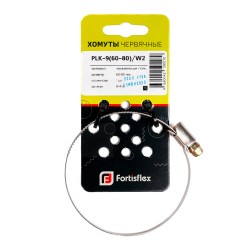  Хомут червячный PLK-9 (60-80)/W2 (1шт) на блистере