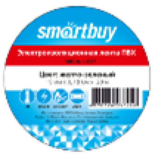 Изолента, 0.18х19мм, 20 метров, желто-зеленая