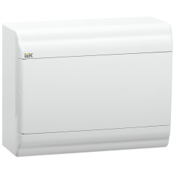 PRIME Корпус пластиковый ЩРН-П-9 модулей навесной белый/белая дверь IP41 IEK