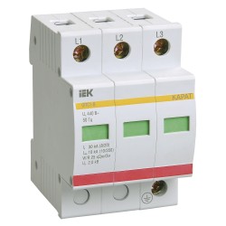 Ограничитель импульсных перенапряжений ОПС1-C 3P 20/40кА 400B IEK