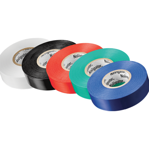 Изолента Navigator 61 313 NIT-B15-10/S 5 цветов (5 шт/набор)