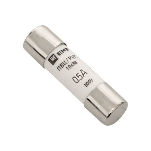 Плавкая вставка цилиндрическая ПВЦ (10х38) 0,5А EKF