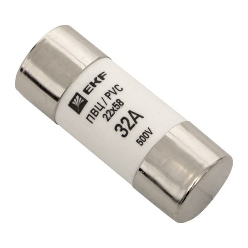 Плавкая вставка цилиндрическая ПВЦ (22х58) 32А EKF