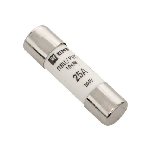 Плавкая вставка цилиндрическая ПВЦ (10х38) 25А EKF