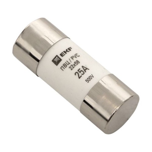 Плавкая вставка цилиндрическая ПВЦ (22х58) 25А EKF