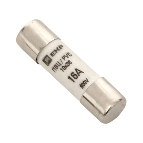 Плавкая вставка цилиндрическая ПВЦ (10х38) 16А EKF