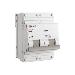 Автоматический выключатель 2P 35А (D) 10kA ВА 47-100 EKF PROxima