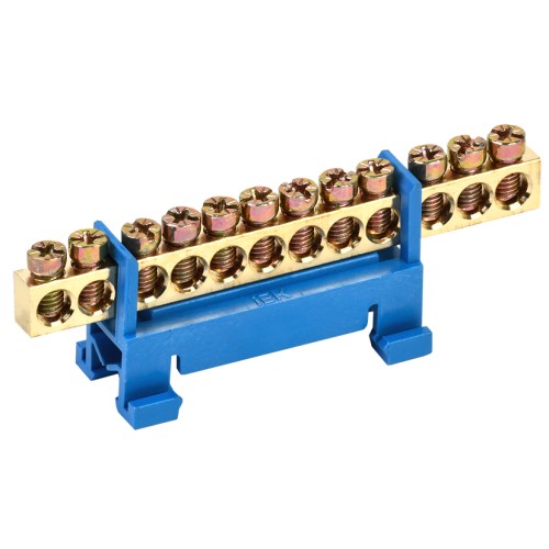 Шина N "ноль" на DIN-изолятореяторе типа "Стойка" ШНИ-6х9-12-С-С IEK